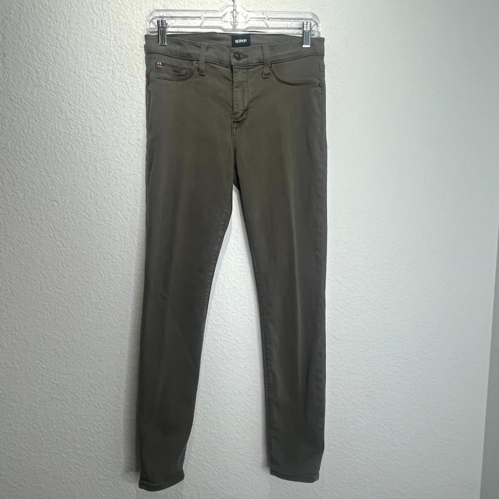 Hudson Natalie Super Skinny Jeans Womens 28 Taupe Denim Cotton Everyday Wear‎